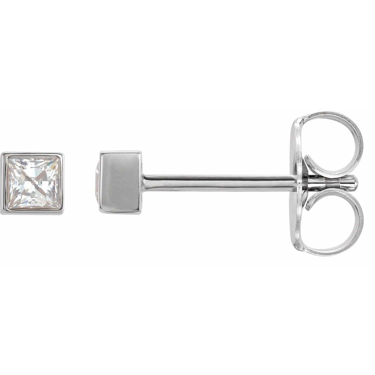 14K Gold 1/2ct Lab-Grown Diamond Stud Earrings Clarity SI, Color G-H