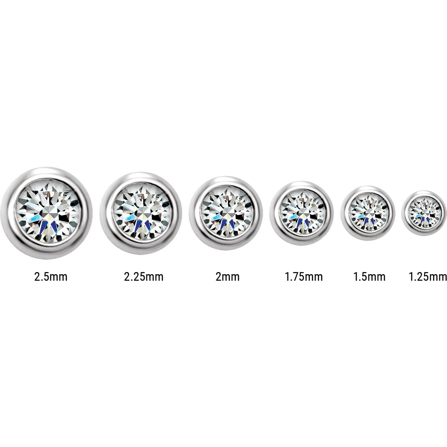 14K Gold 1/8ct Lab-Grown Diamond Stud Earrings Clarity SI, Color G-H