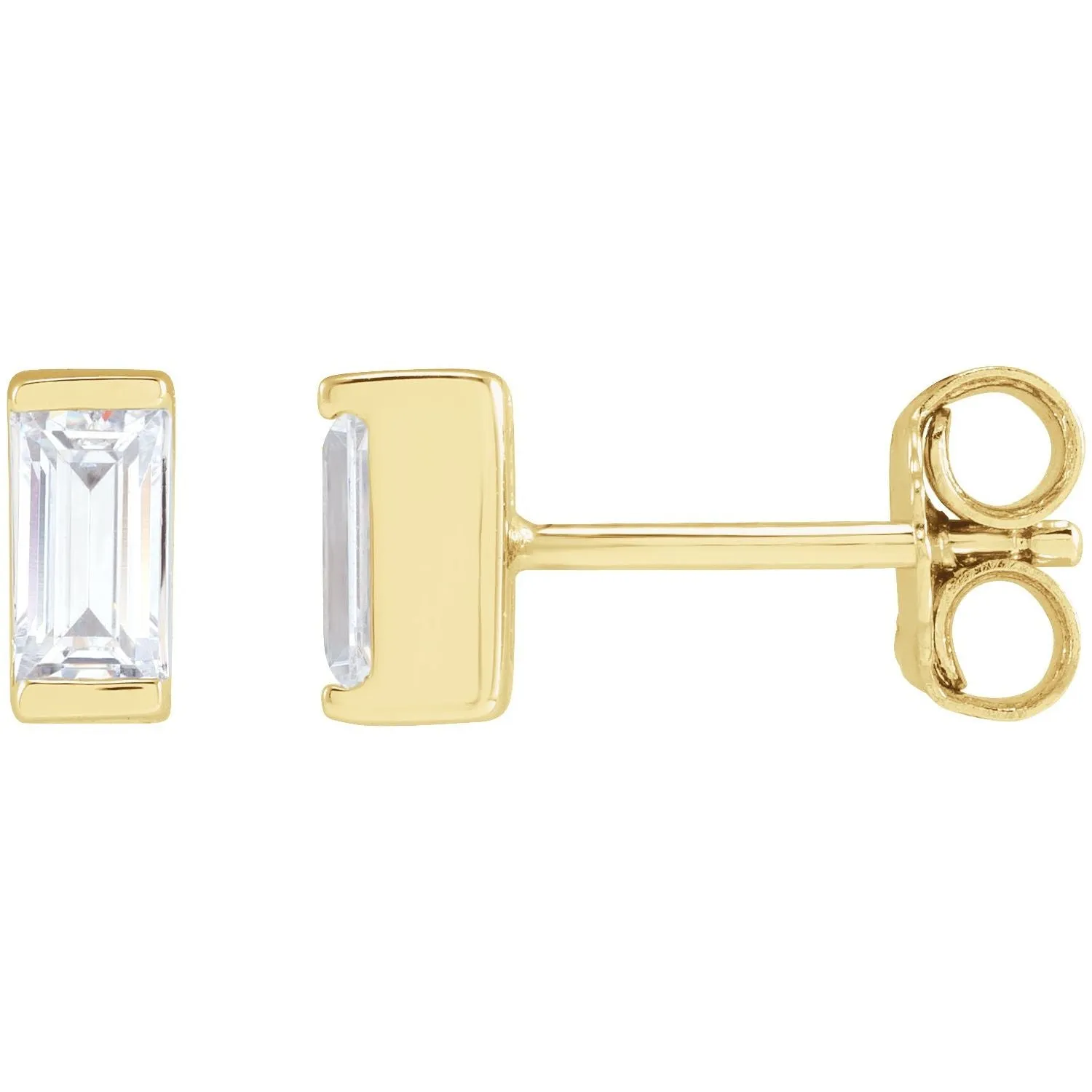 14K Gold 3/8ct Lab-Grown Diamond Earrings Clarity VS, Color G-H