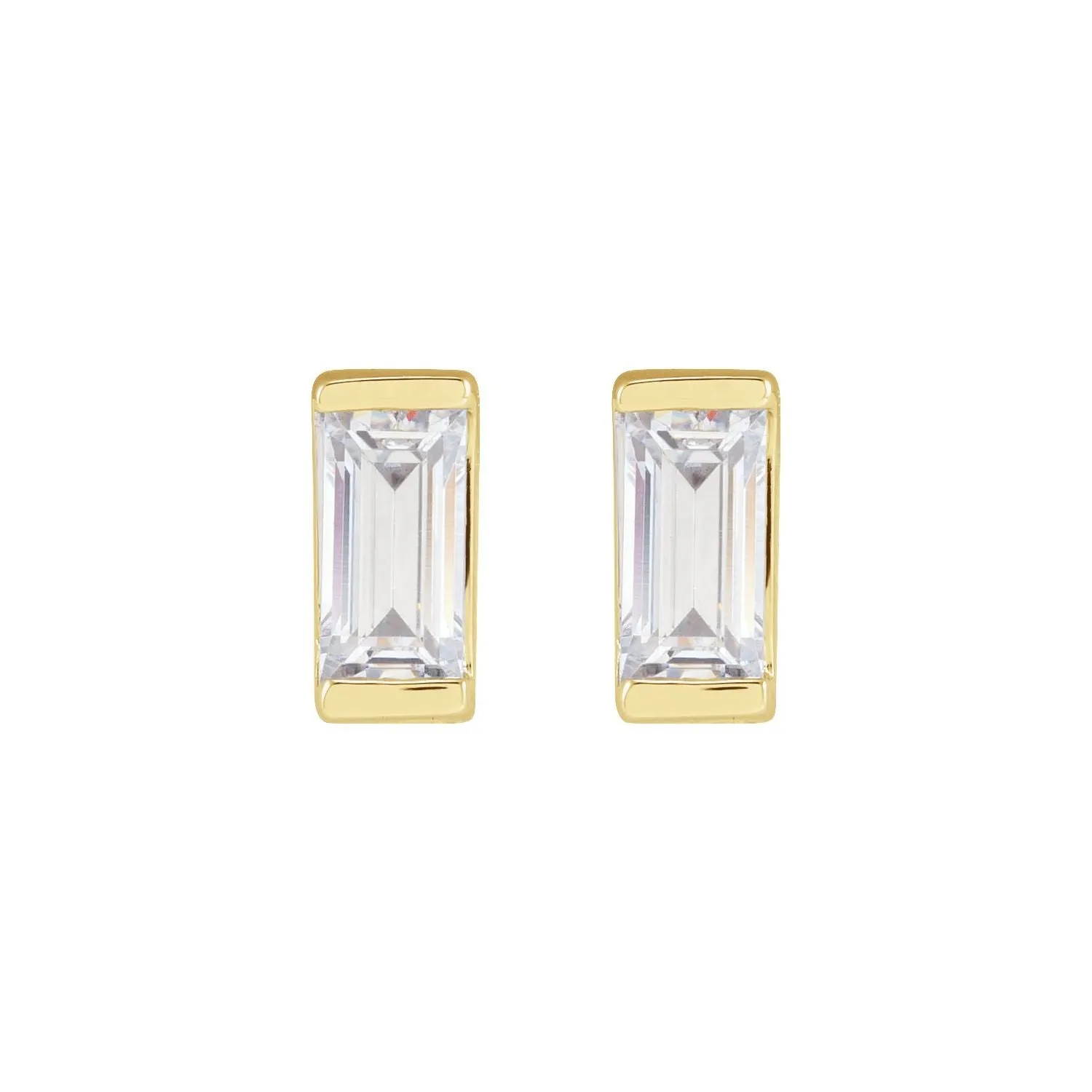 14K Gold 3/8ct Lab-Grown Diamond Earrings Clarity VS, Color G-H