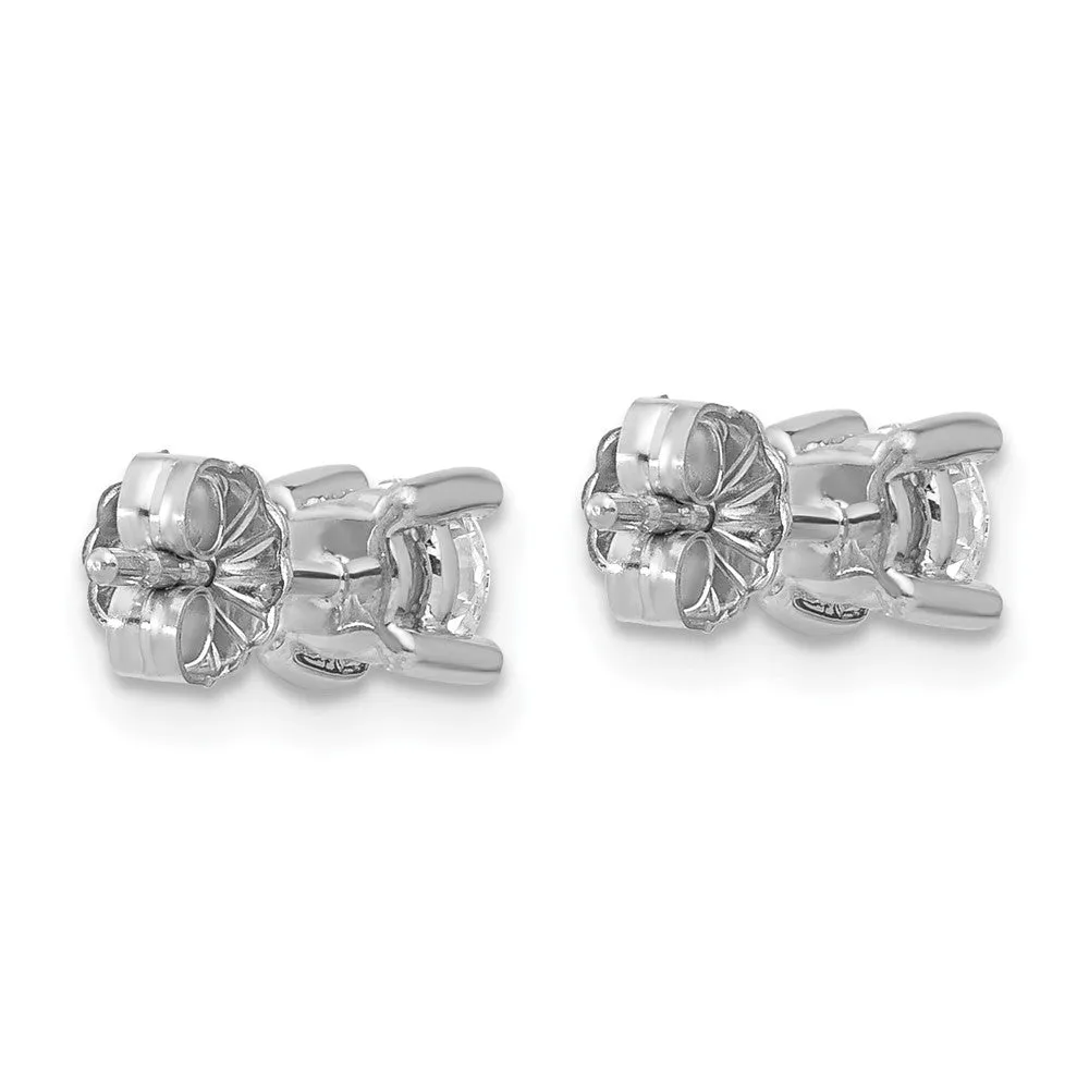 14k Yellow Gold 2/3 ct Round Lab Grown Diamond Stud Earrings VS Clarity, D-E Color