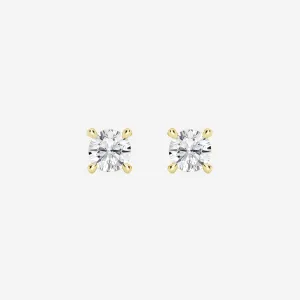 2ct tw LAB GROWN Diamond Earrings in 14kt Yellow gold