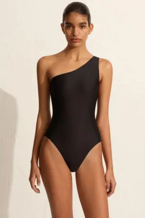 Asymmetric Maillot Black