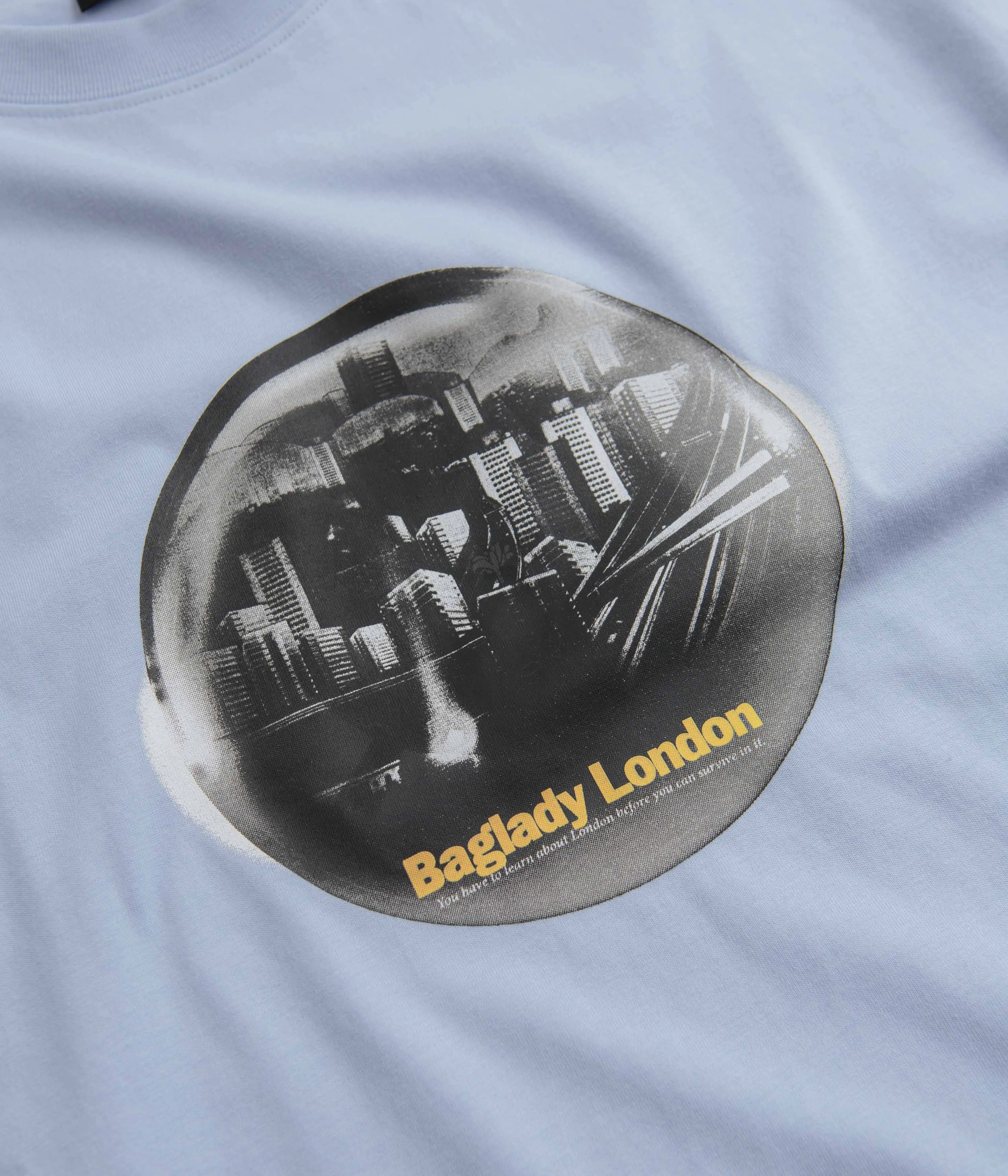 Baglady Survive London T-Shirt - Ice Blue