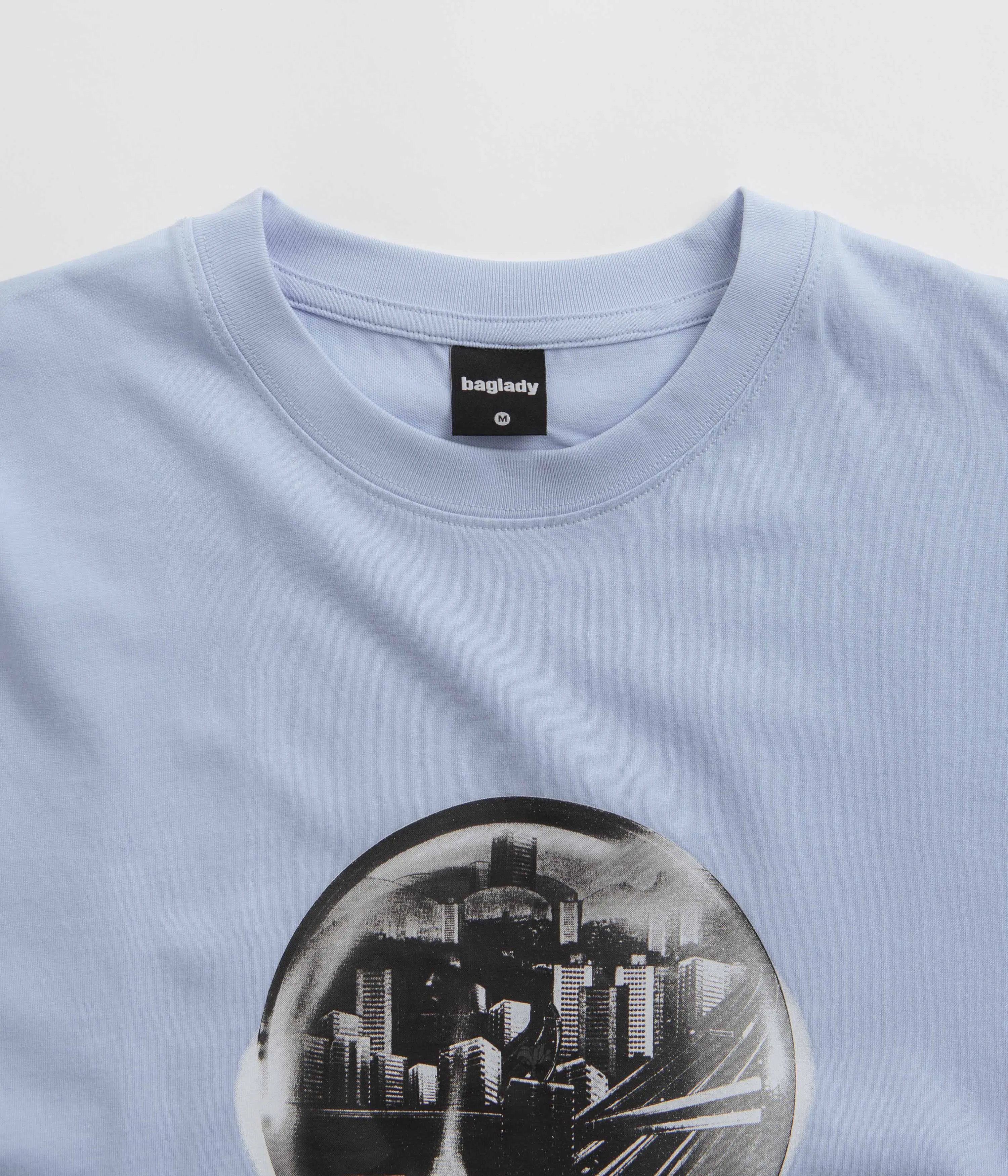Baglady Survive London T-Shirt - Ice Blue
