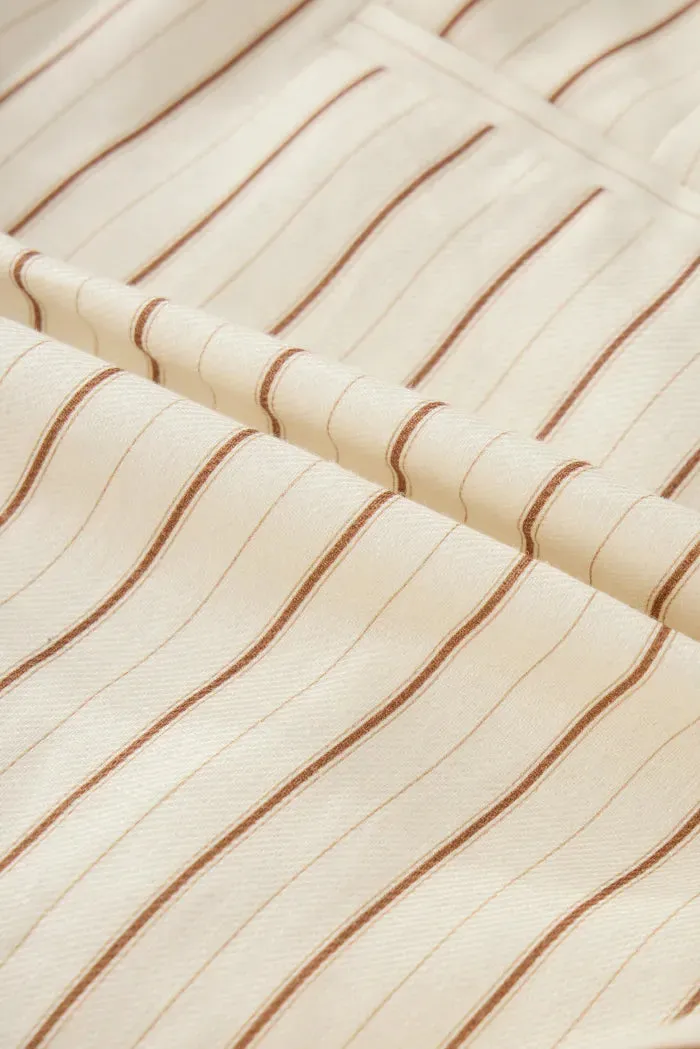 Blakeney Striped Suit Shorts in Linen