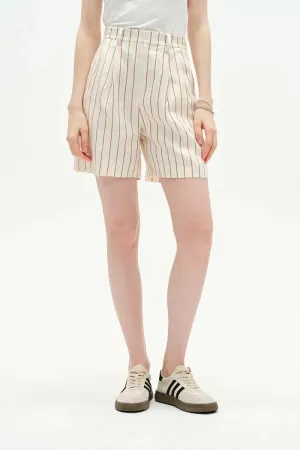 Blakeney Striped Suit Shorts in Linen