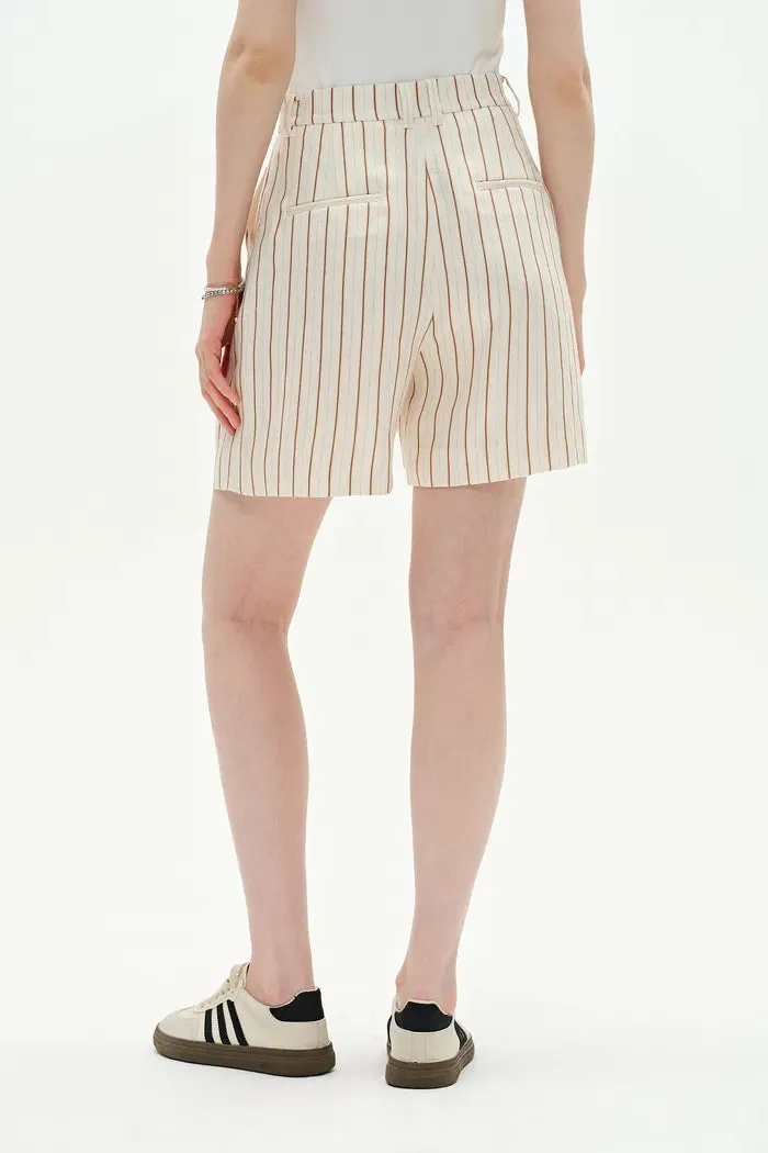 Blakeney Striped Suit Shorts in Linen