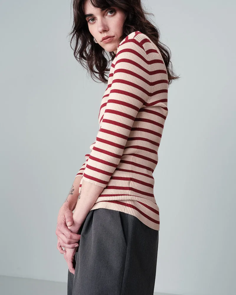 Bordeaux Stripe Shirt