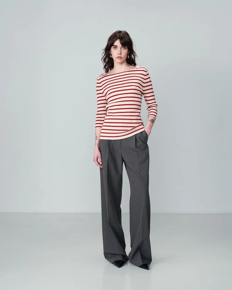 Bordeaux Stripe Shirt