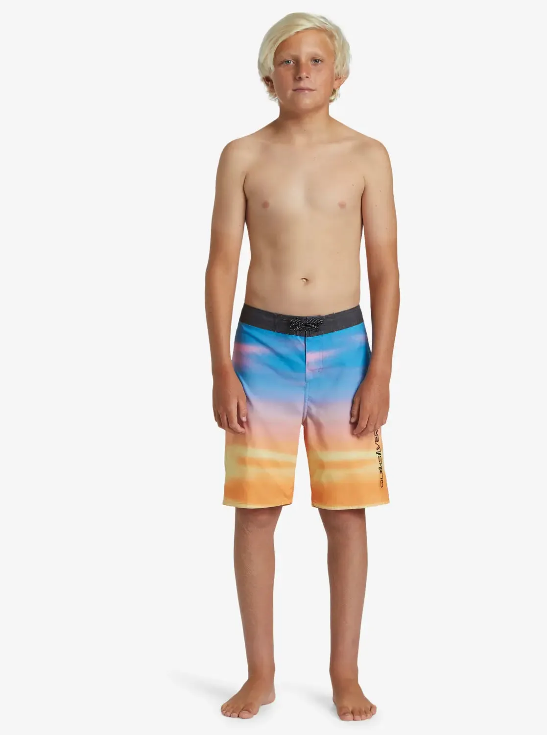 Boys Everyday Fade Boardshorts in Swedish Blue