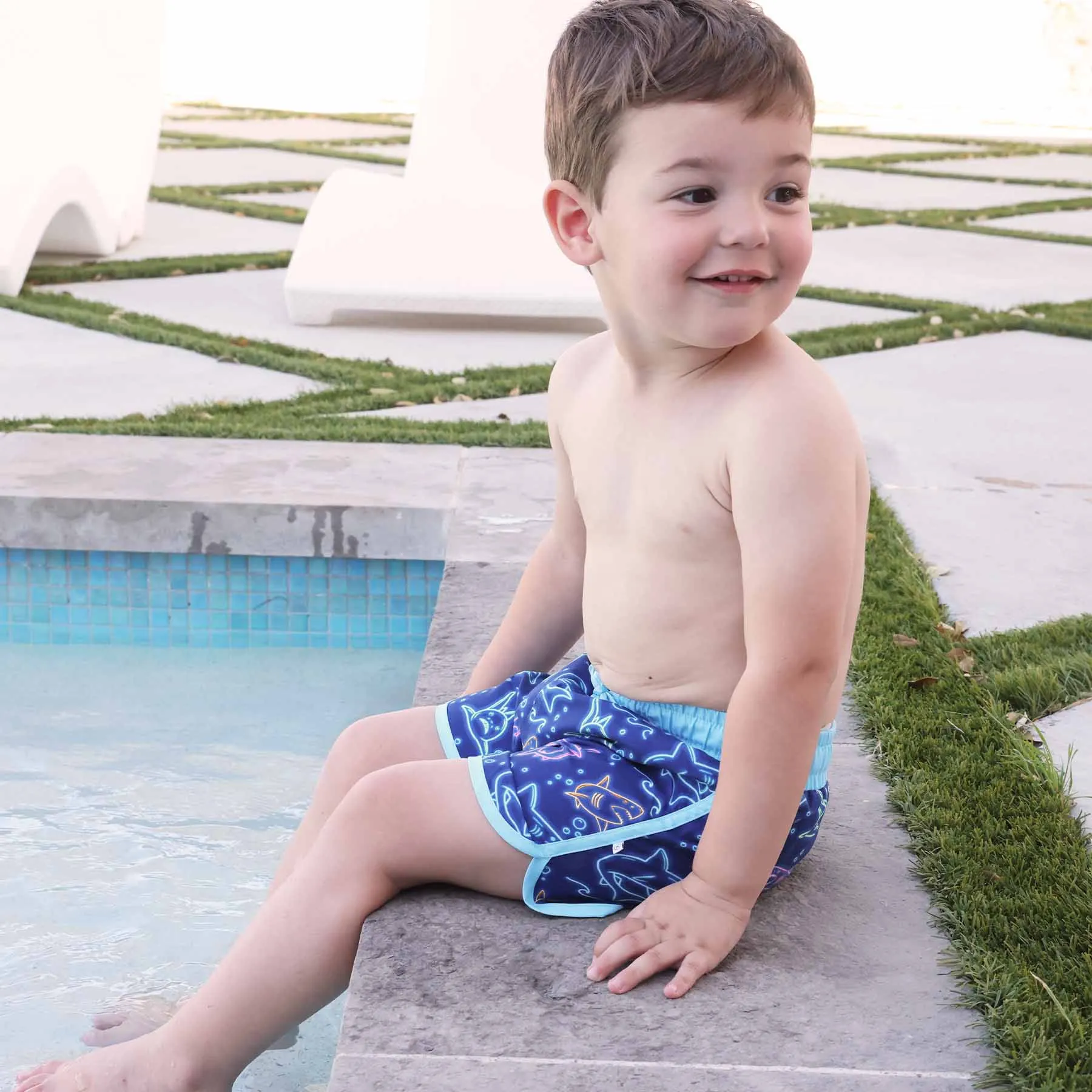 Boy's Swim Trunks | Glow Fins