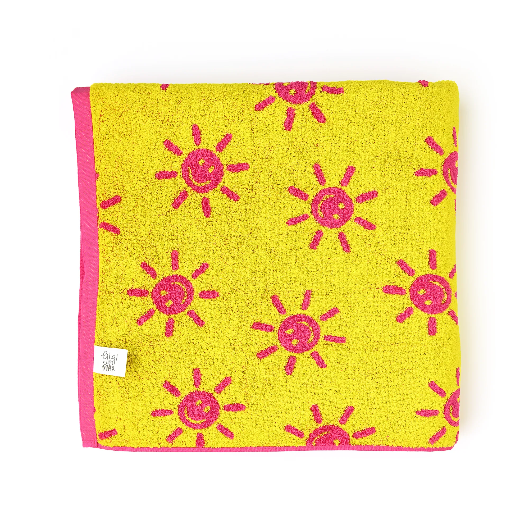 Brittany Smiley Faces BEACH TOWEL