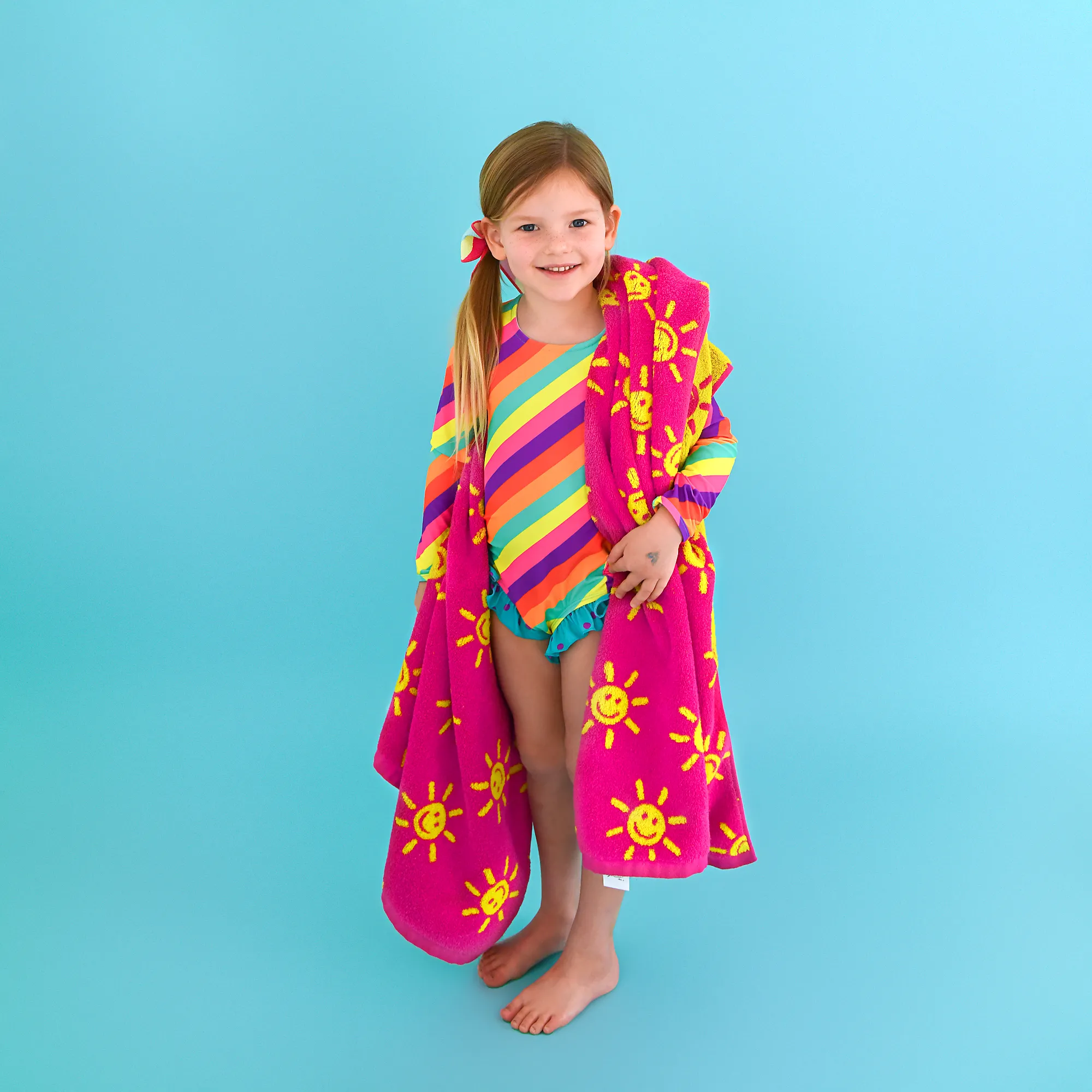 Brittany Smiley Faces BEACH TOWEL