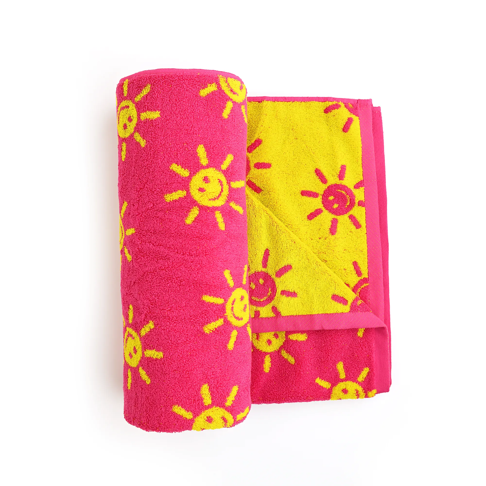 Brittany Smiley Faces BEACH TOWEL