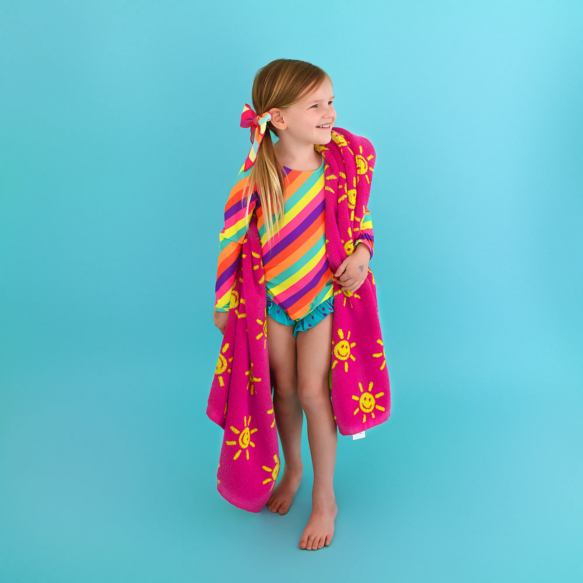 Brittany Smiley Faces BEACH TOWEL