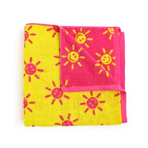 Brittany Smiley Faces BEACH TOWEL