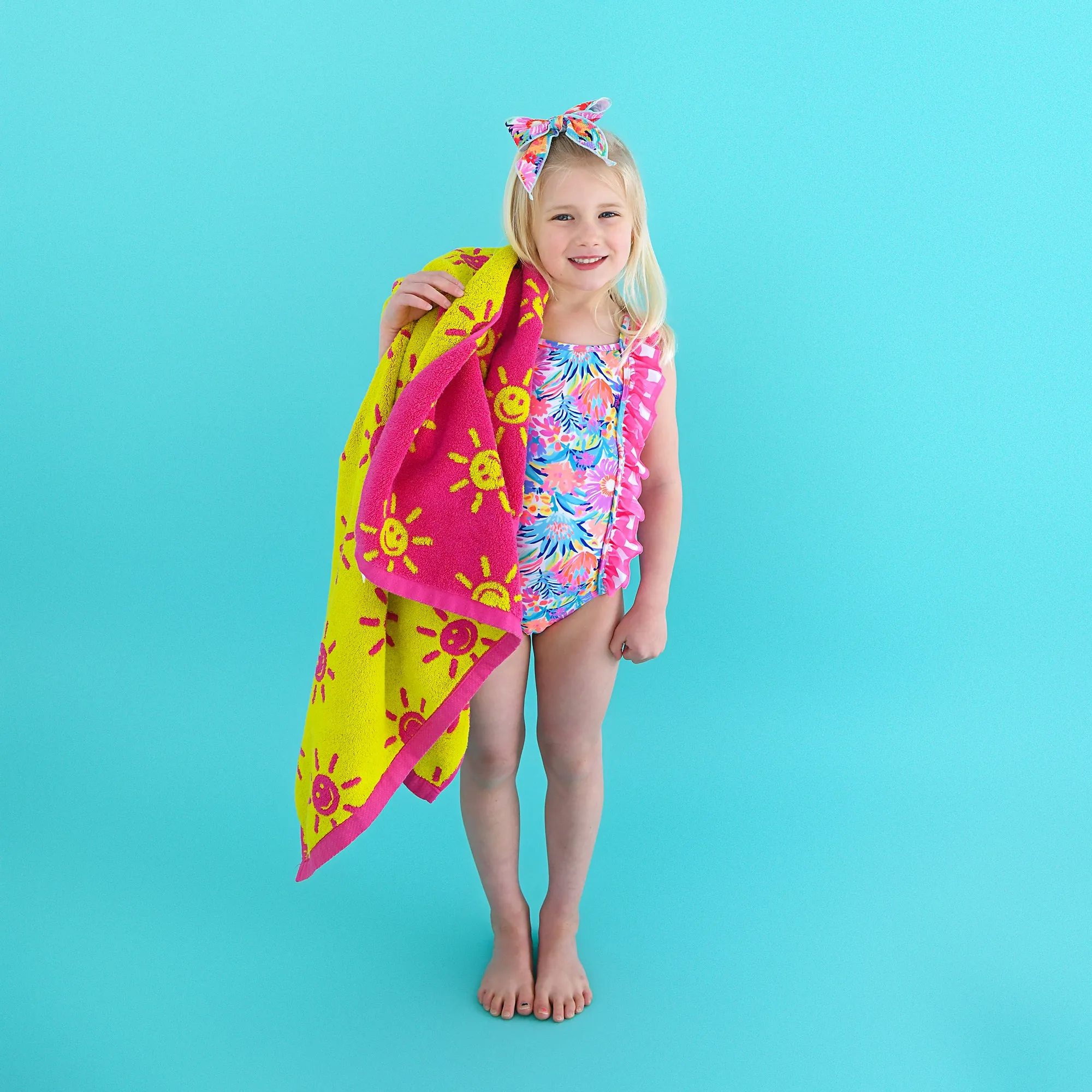 Brittany Smiley Faces BEACH TOWEL