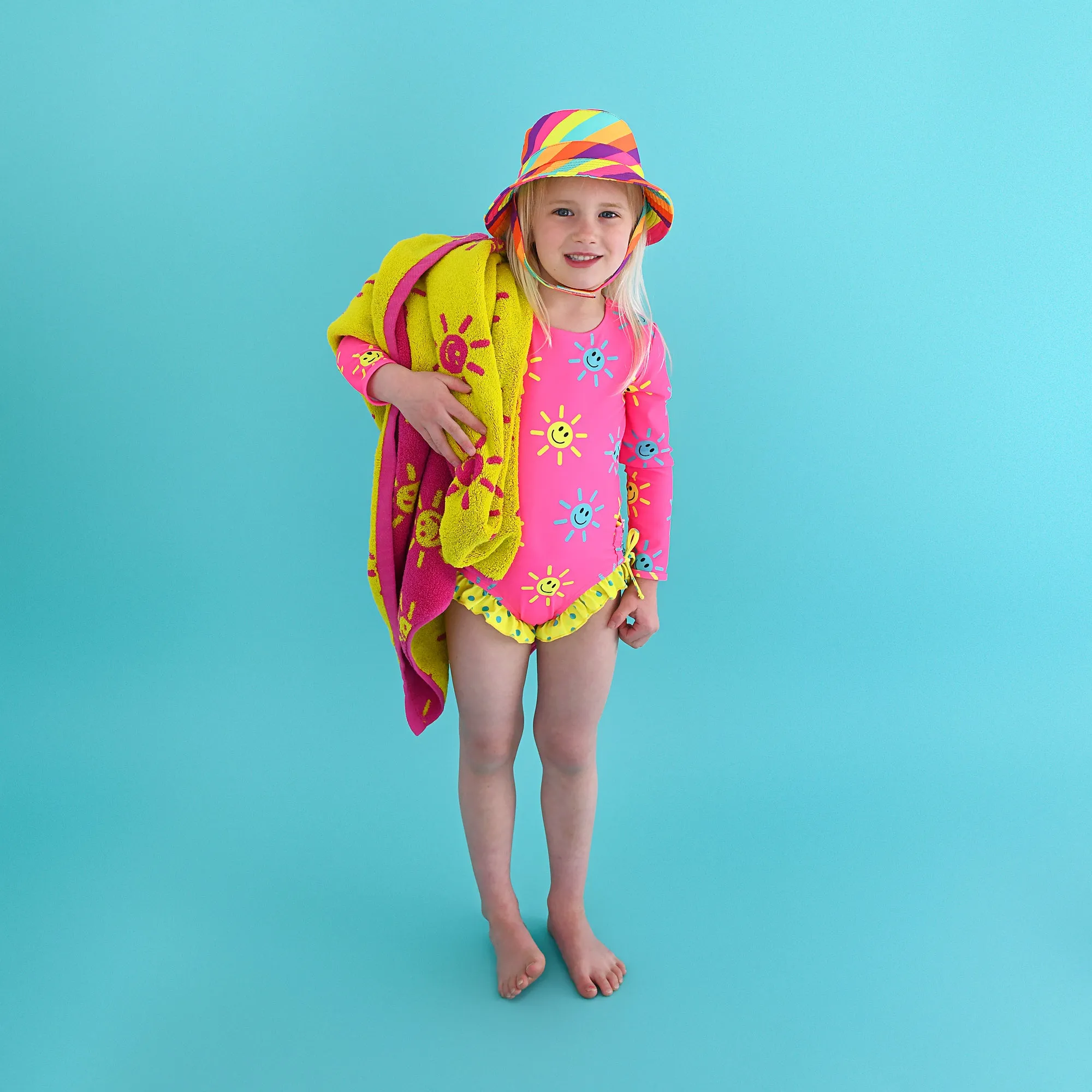 Brittany Smiley Faces BEACH TOWEL