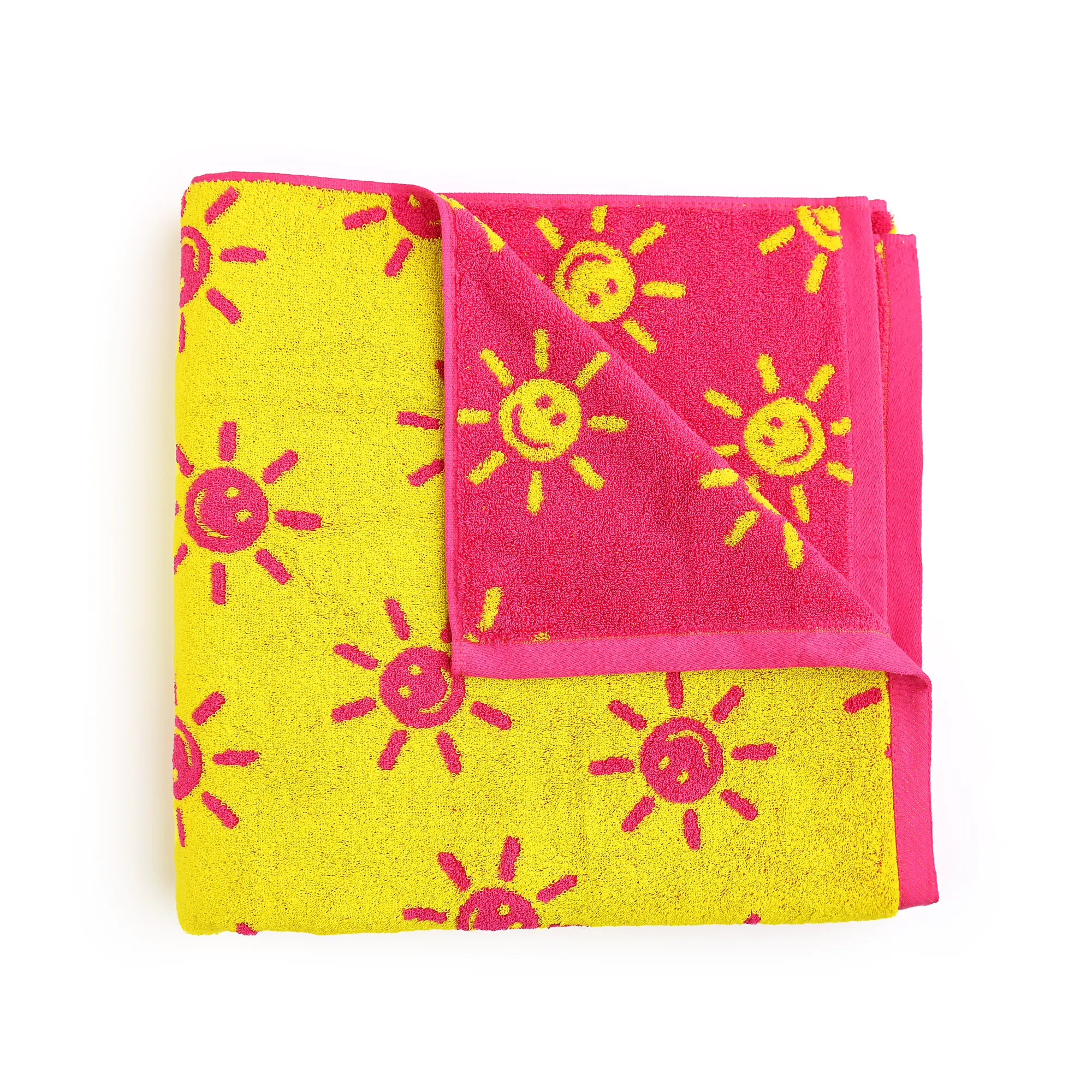 Brittany Smiley Faces BEACH TOWEL