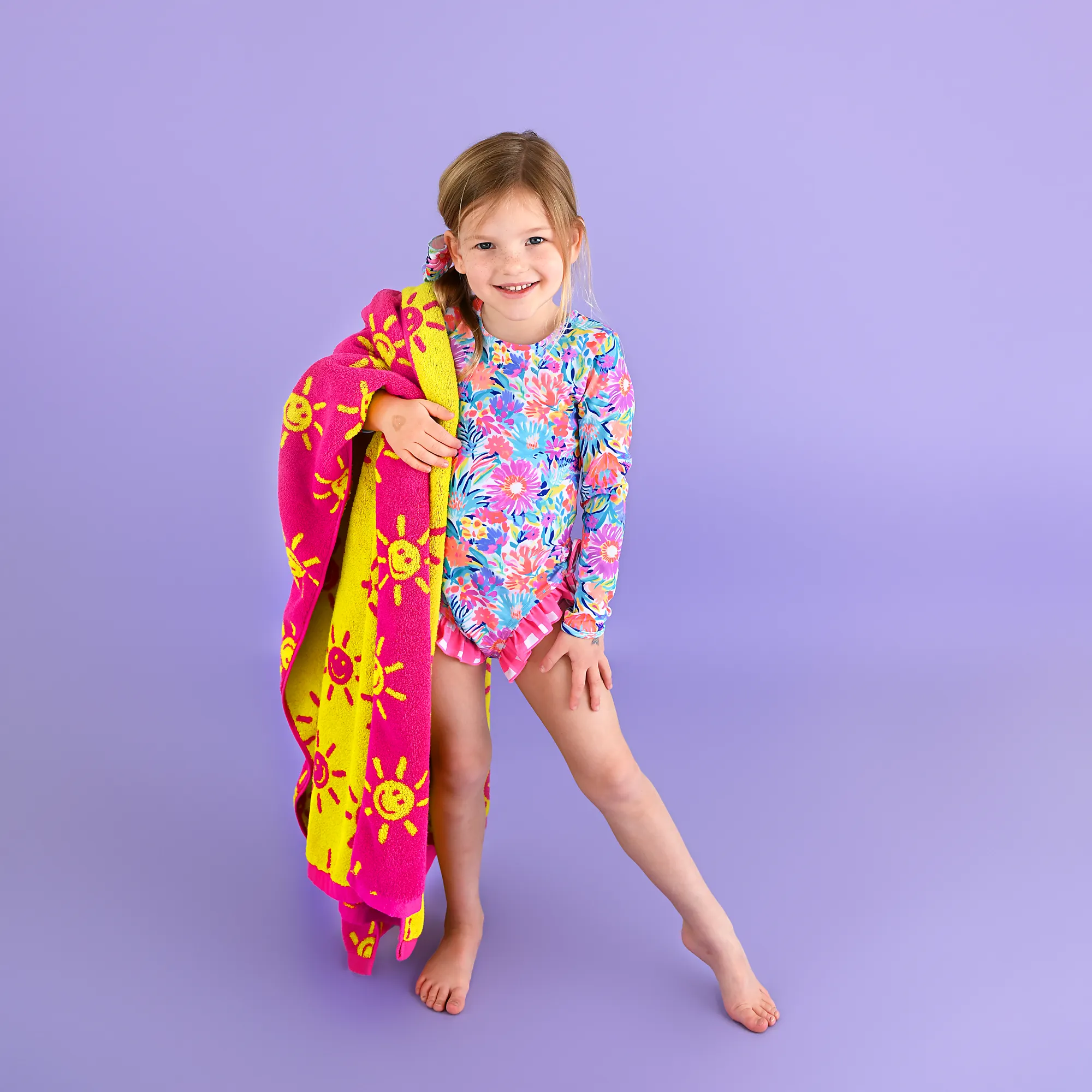 Brittany Smiley Faces BEACH TOWEL
