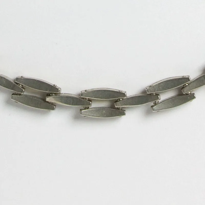 Diamanté Vintage Link Necklace by Schreiber & Hiller