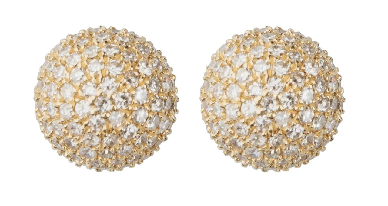 Diamond BonBon Stud Earrings