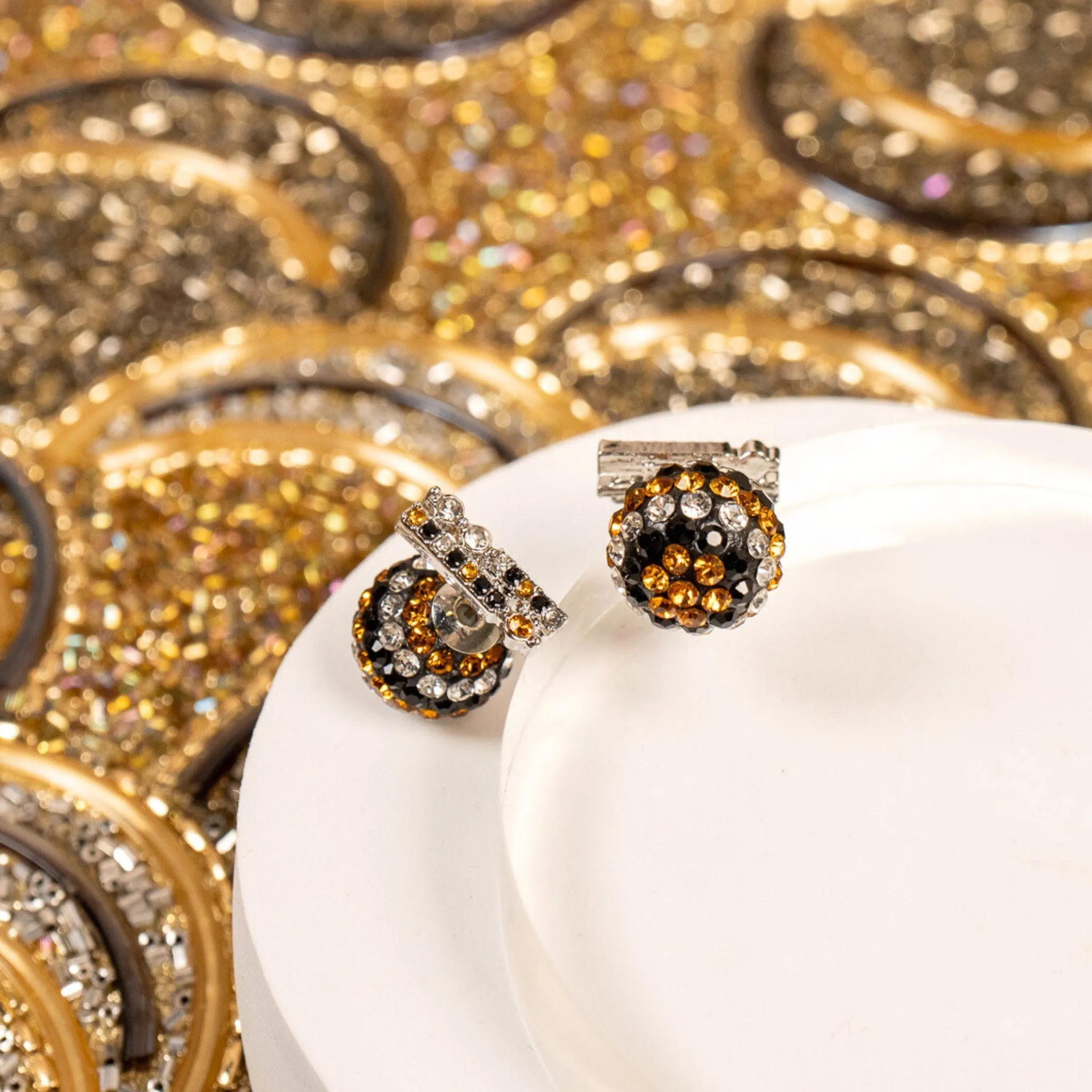 Ebony Double Studs - Renaissance