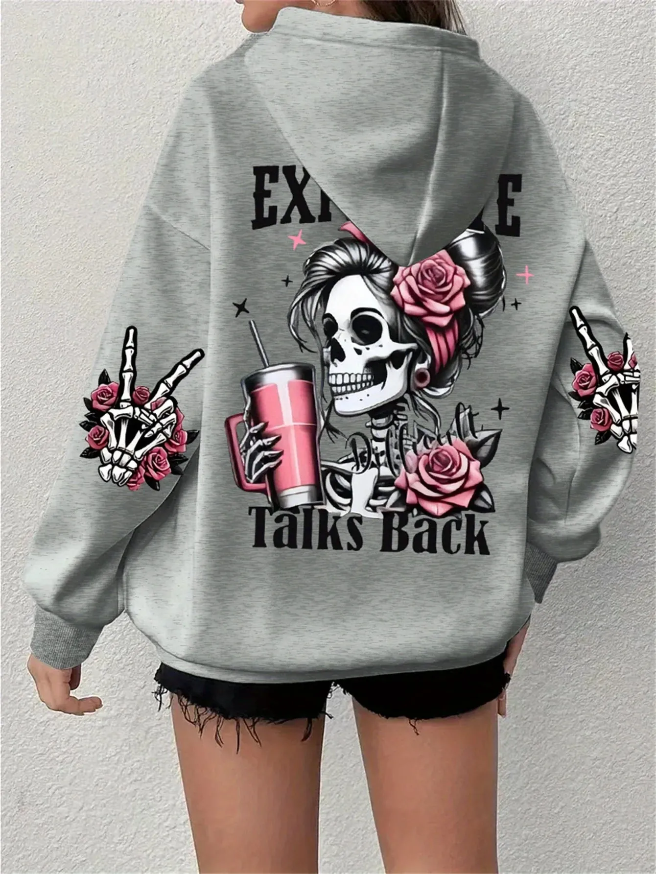 Expensive Talks Back Womens Hoodie