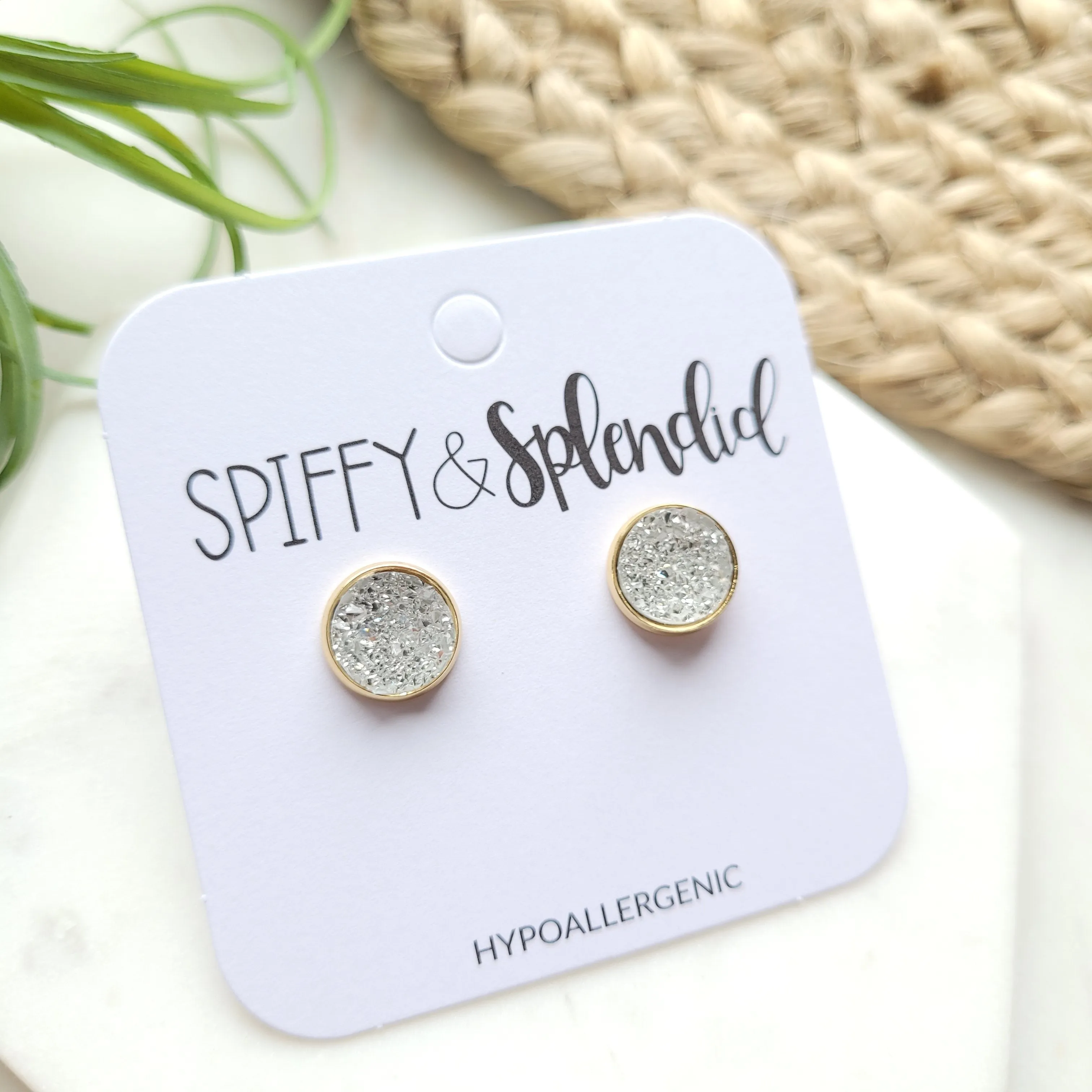 Geode Druzy Studs