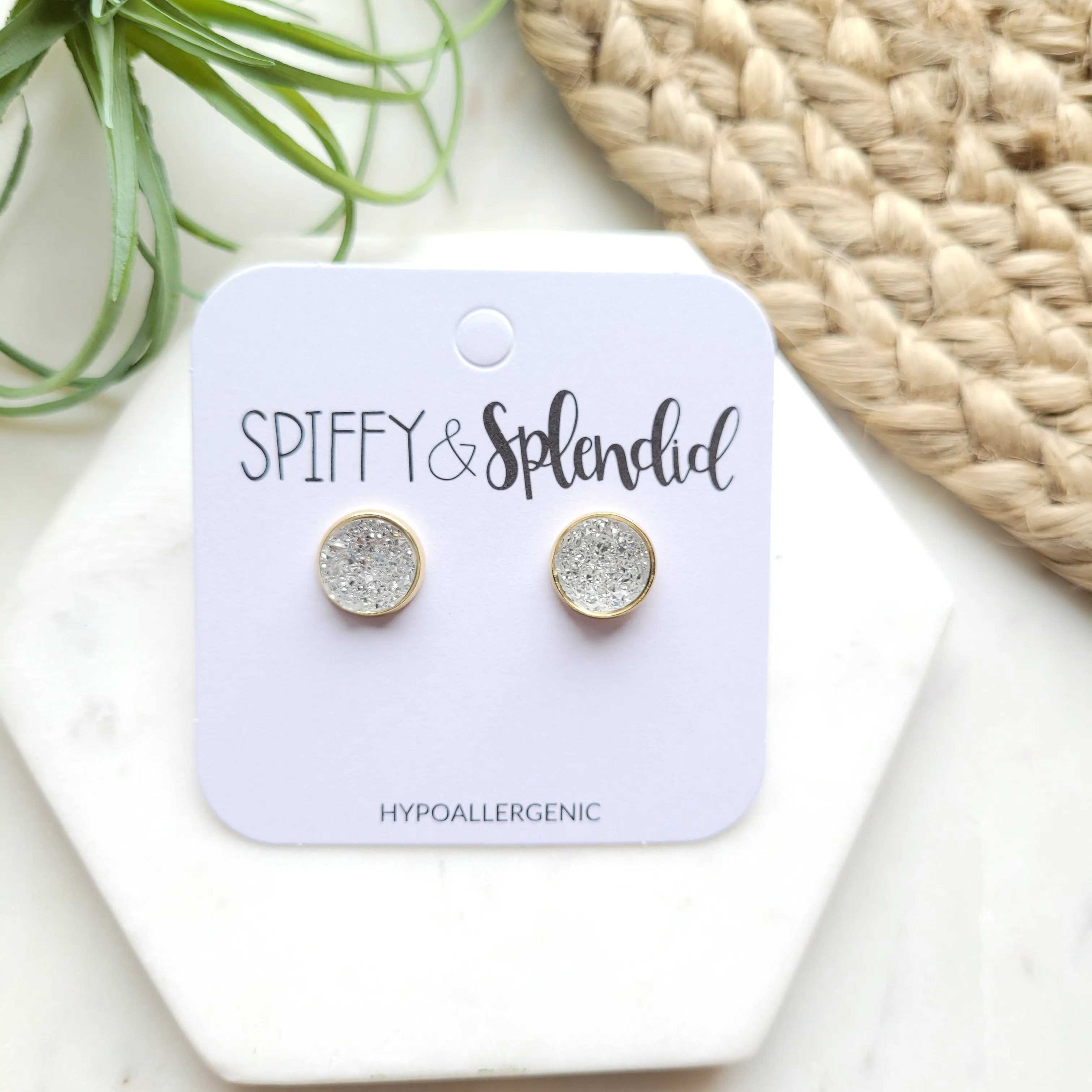 Geode Druzy Studs