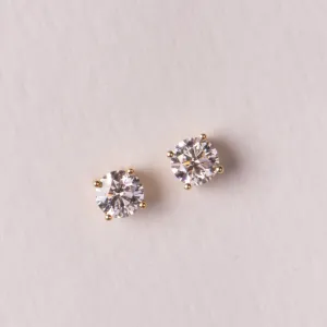 Lab Grown Round Diamond Studs