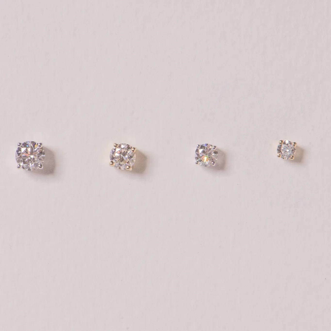 Lab Grown Round Diamond Studs