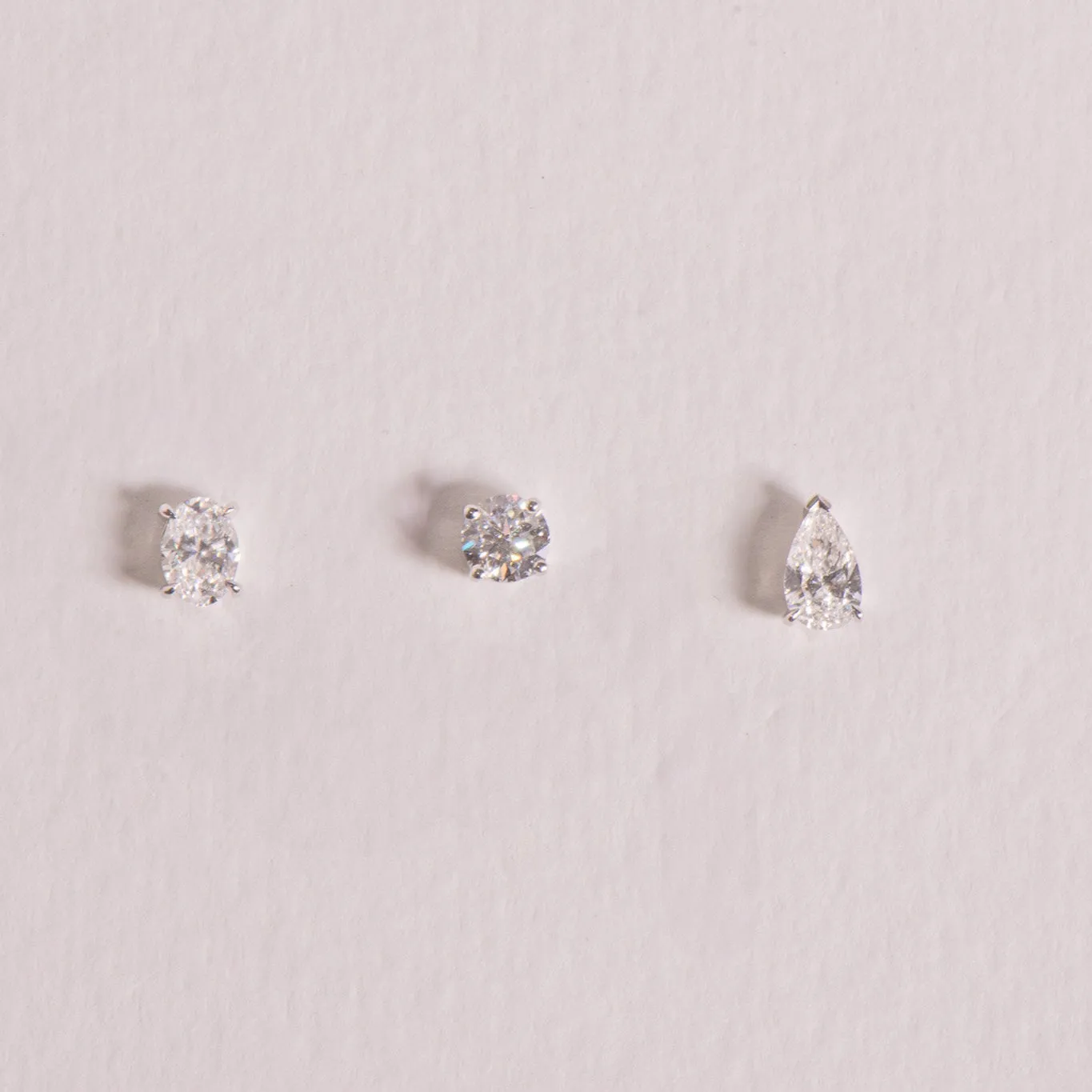 Lab Grown Round Diamond Studs