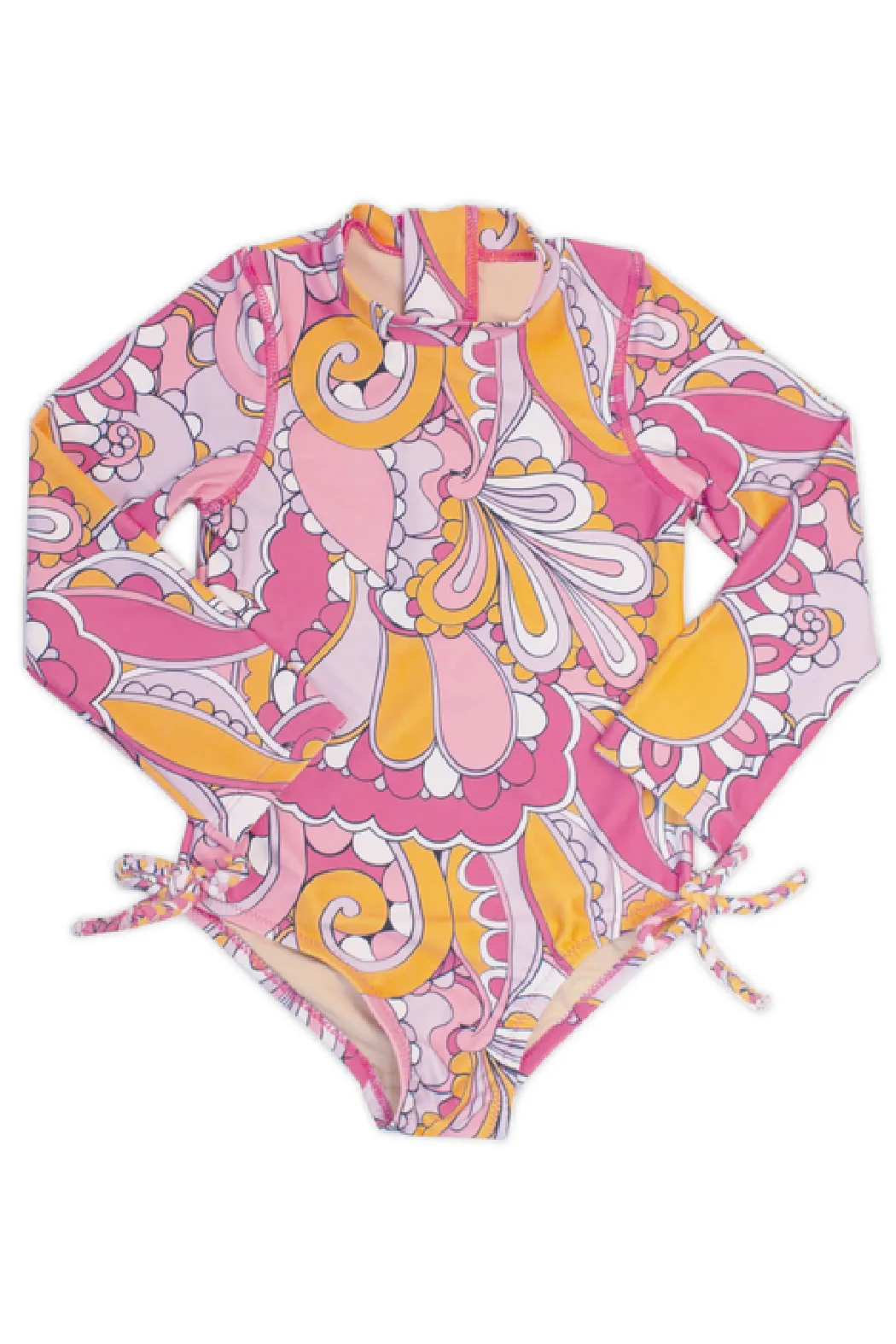 Longsleeve One Piece Pink Swirl