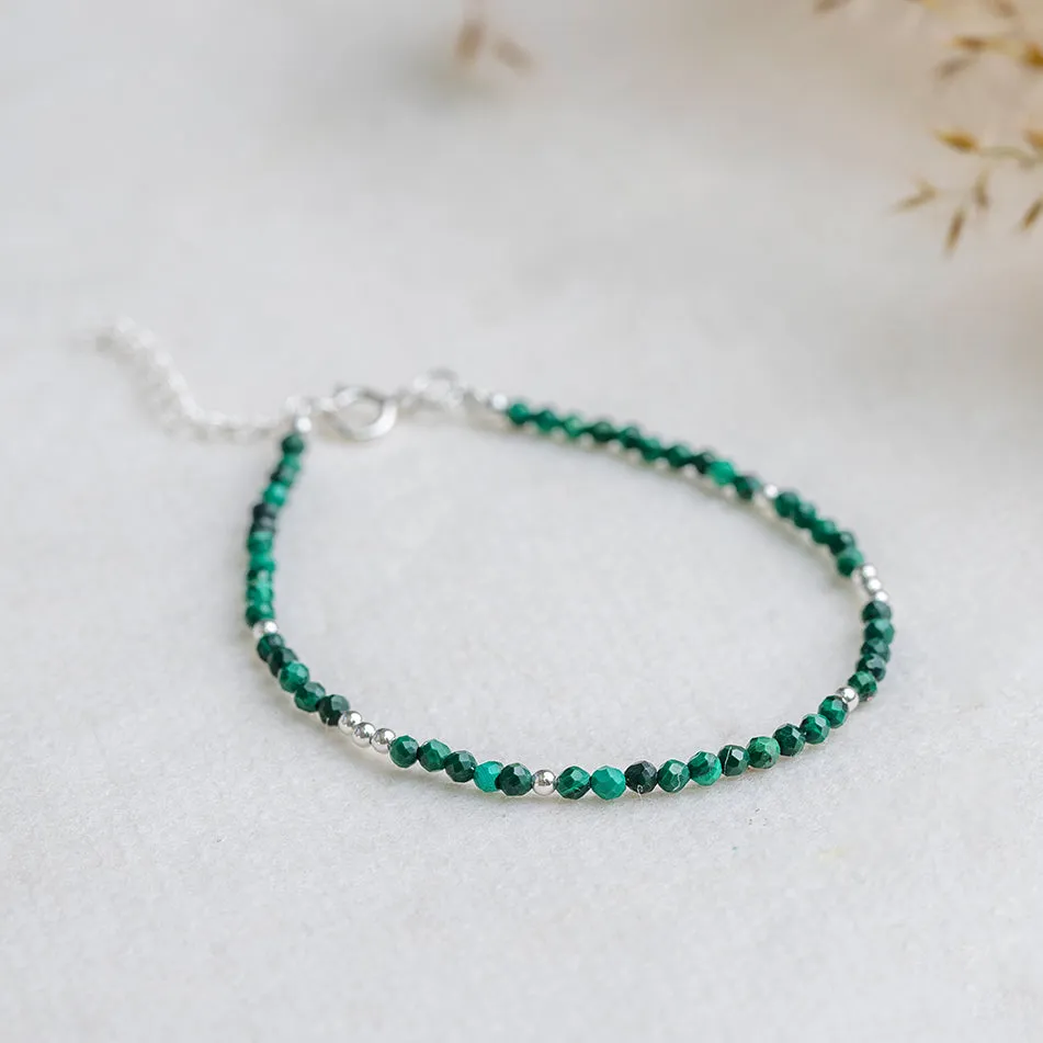 Malachite Bracelet - Dainty