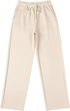 Men's Straight Leg Drawstring Outdoor Pants Twill Casual Solid Workout Trousers Baggy Comfort Summer Sweatpants