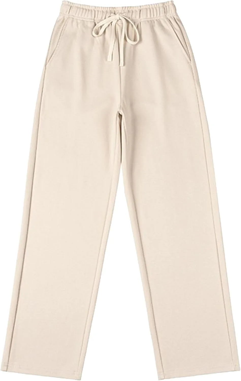 Men's Straight Leg Drawstring Outdoor Pants Twill Casual Solid Workout Trousers Baggy Comfort Summer Sweatpants