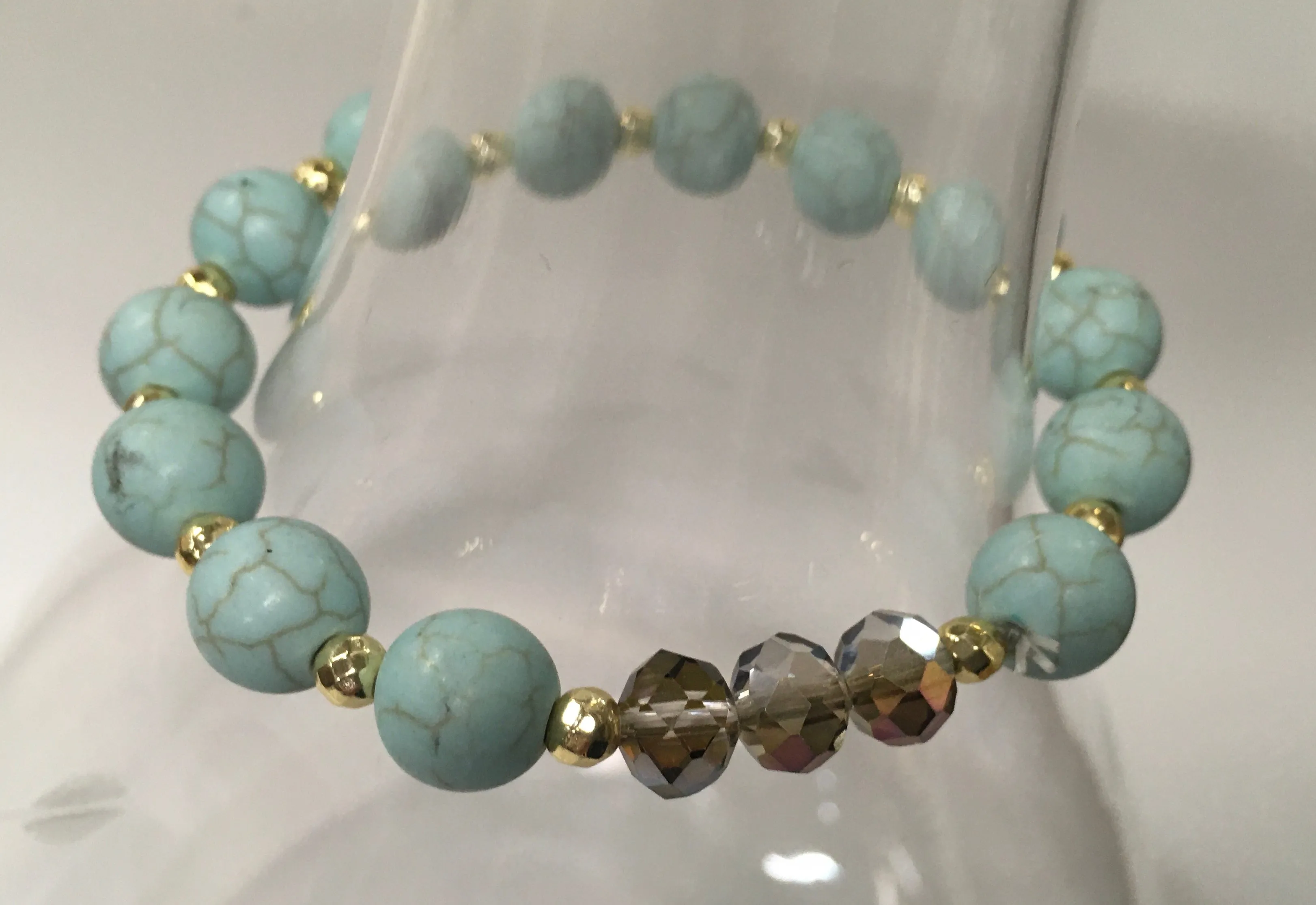 Mint Turquoise stackable bracelets