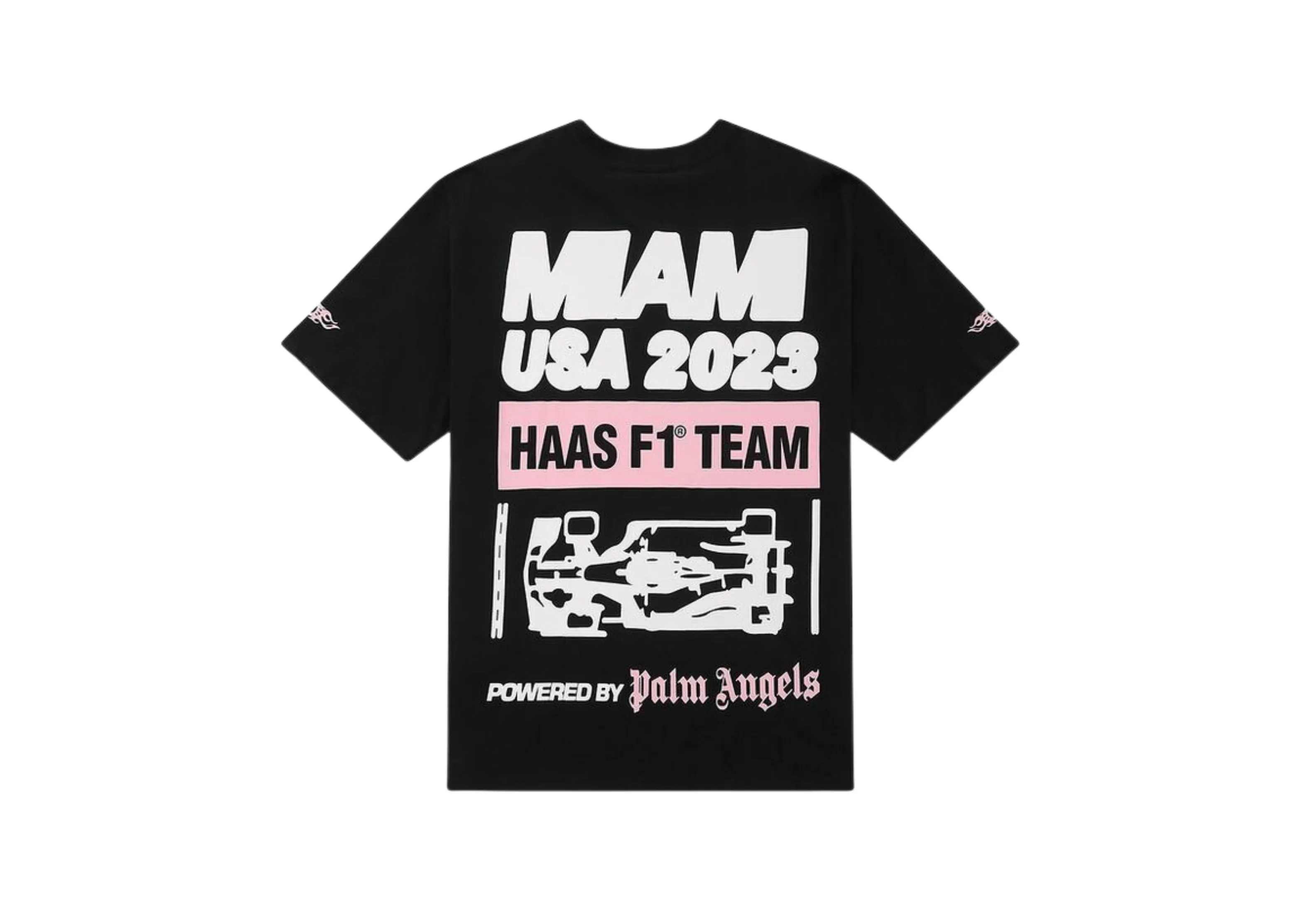 Palm Angels - 'F1 Miami Usa 23' Black T-Shirt