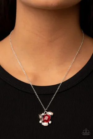 Paparazzi Necklace ~ Prismatic Projection - Red