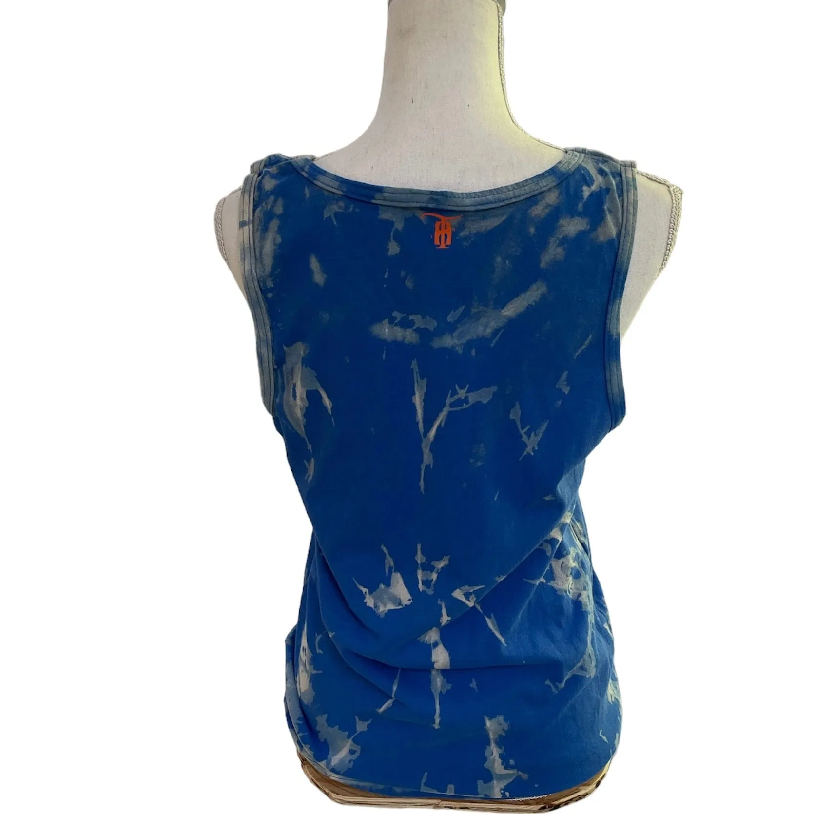 Peace, Love, Music Reverse Tie Dye Tank