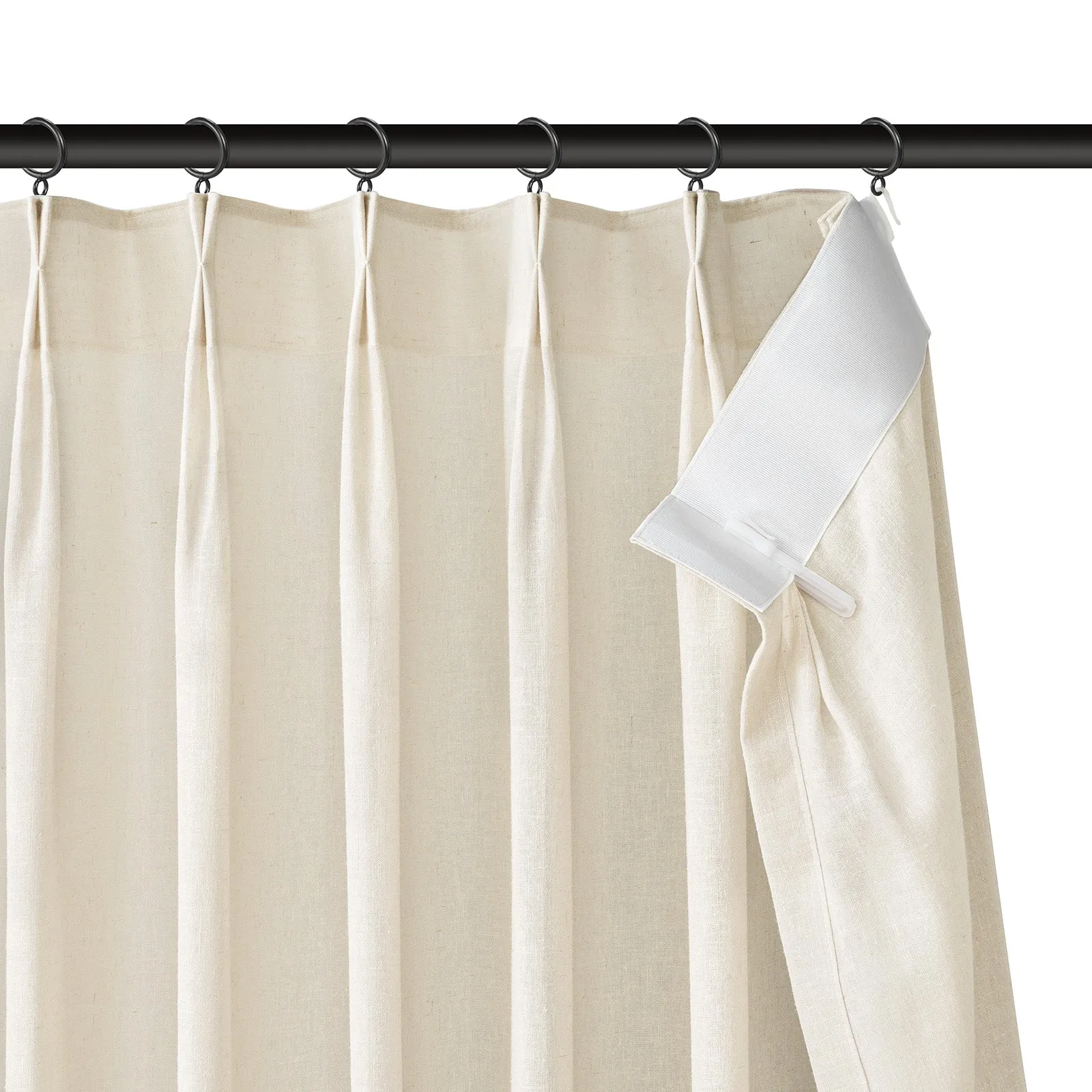 Pink | Cloud Linen Sheer Curtains Natural Soft Breezy Custom Drapes | Pleated
