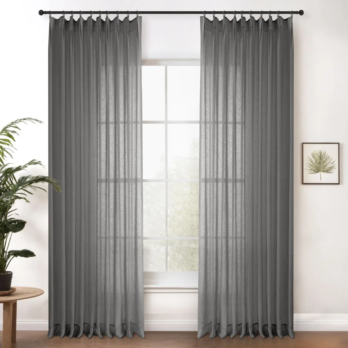 Pink | Cloud Linen Sheer Curtains Natural Soft Breezy Custom Drapes | Pleated