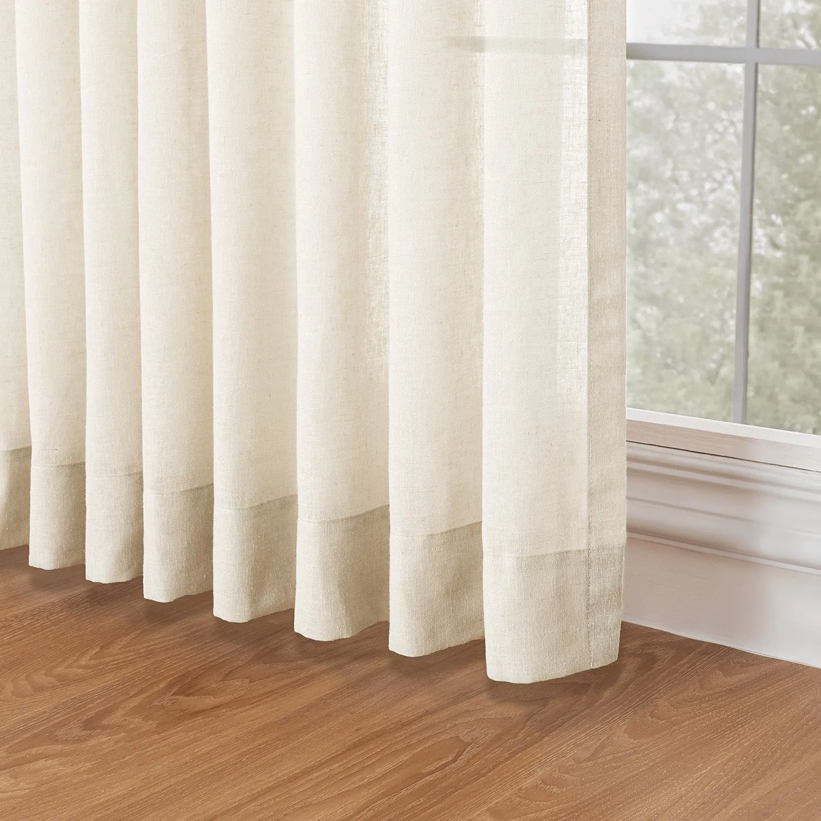 Pink | Cloud Linen Sheer Curtains Natural Soft Breezy Custom Drapes | Pleated