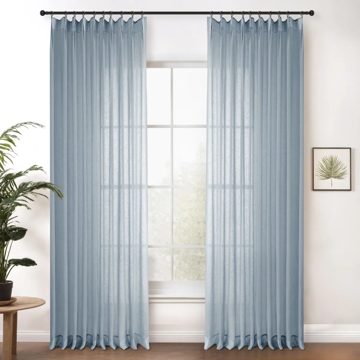 Pink | Cloud Linen Sheer Curtains Natural Soft Breezy Custom Drapes | Pleated