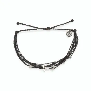 Pura Vida Celestial Malibu Silver Bracelet in Black