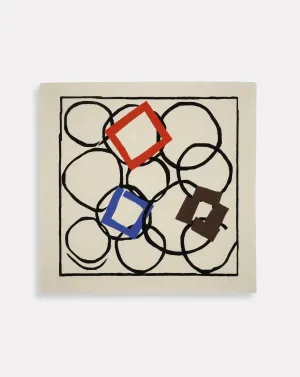 Squares in Orbit By Sandra Blow Rug