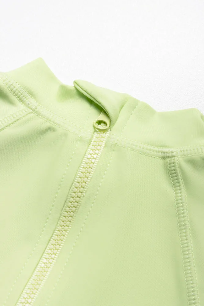 Swim Suit Aqua & Lime
