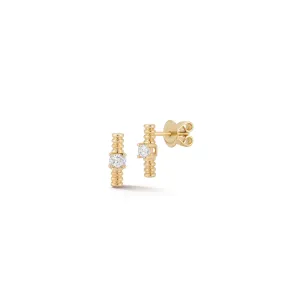Teddi Paige Coil Diamond Bar Studs